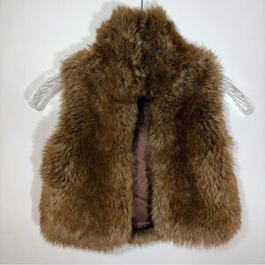 Ralph Lauren Girls Size 5 Vest Faux Fur Thick